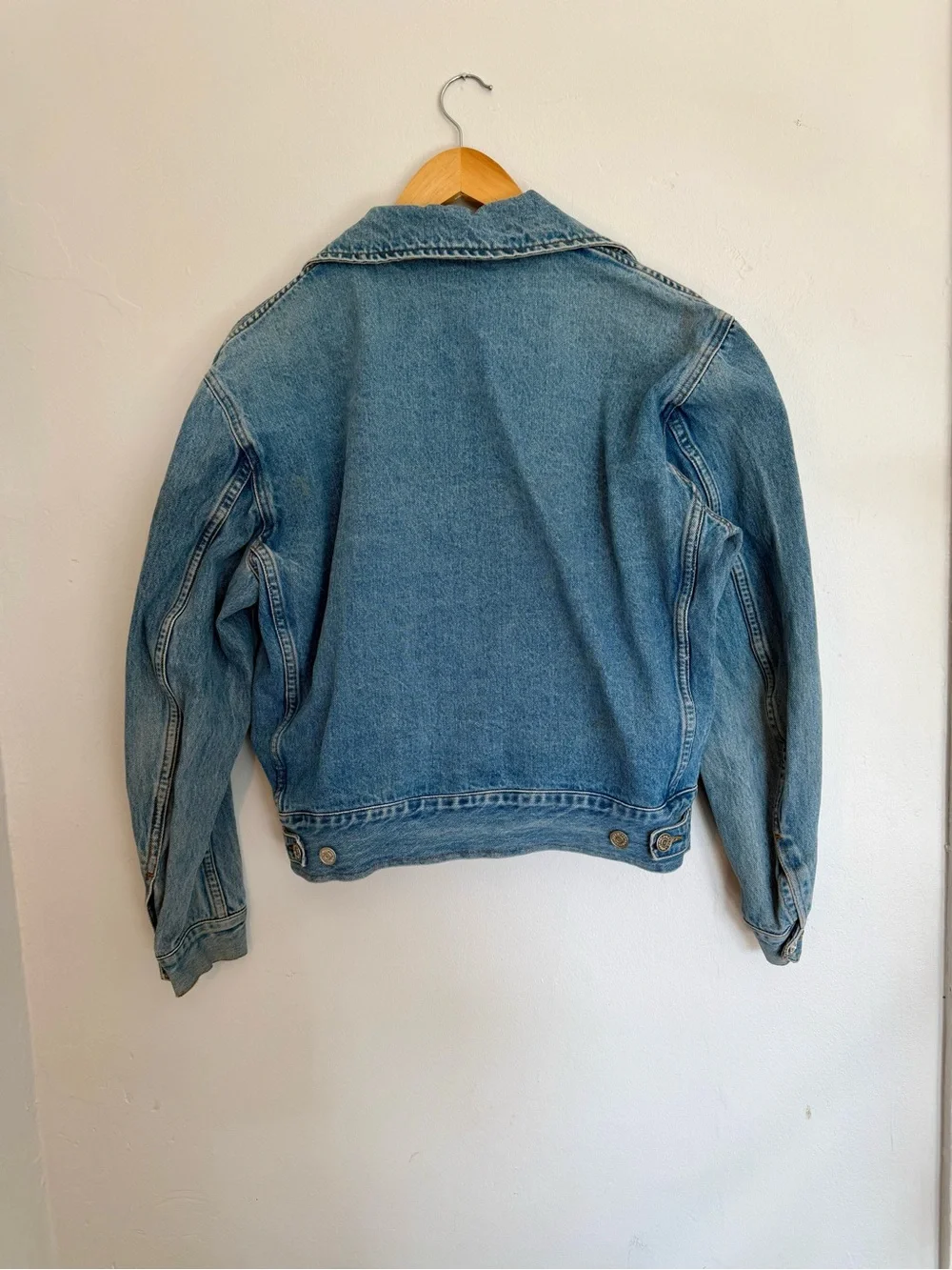 Ralph Lauren Light Blue Denim Moto Jacket - Picture 6 of 6